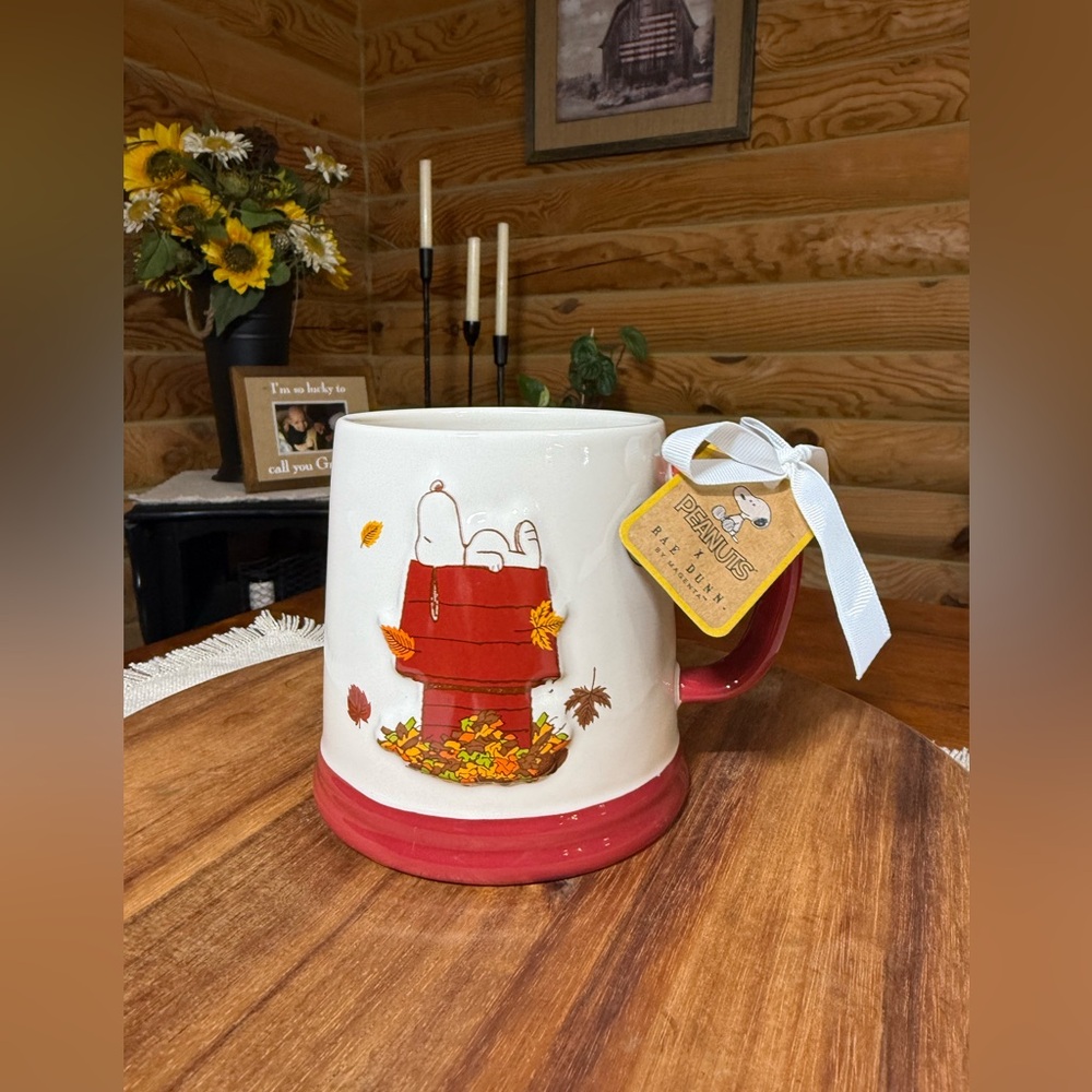 HIBERNATION PREPARATION Rae Dunn SNOOPY FALL Mug